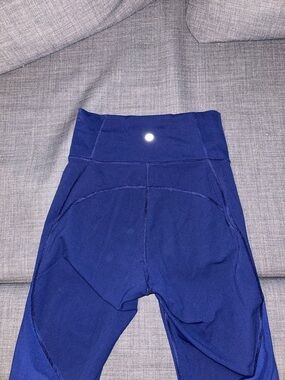 Lululemon Blue mesh Leggings